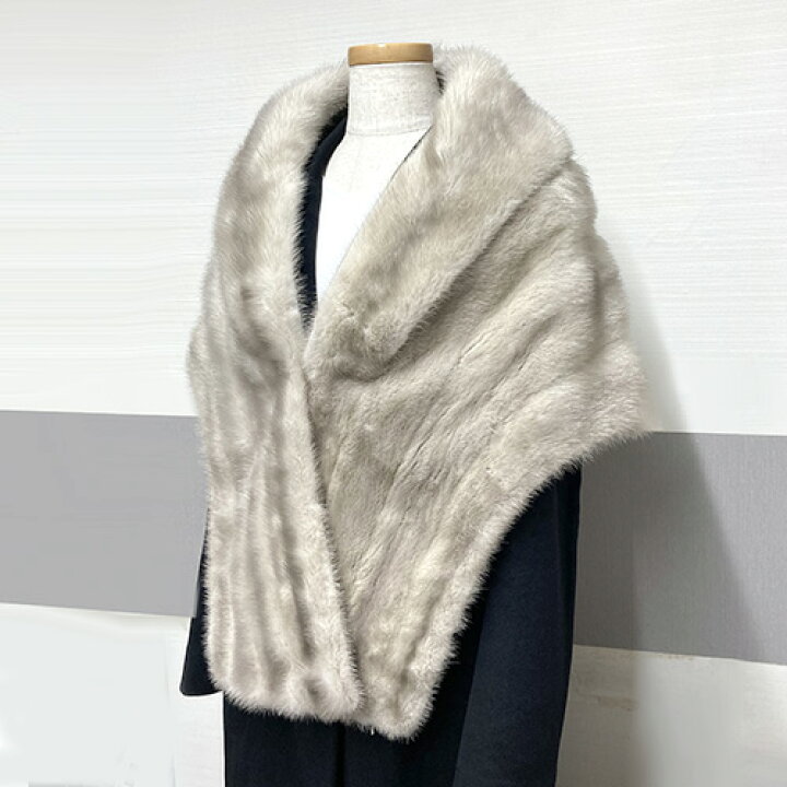 楽天市場】サファイヤミンク ショール 幅広 ワイド ファー ストール  