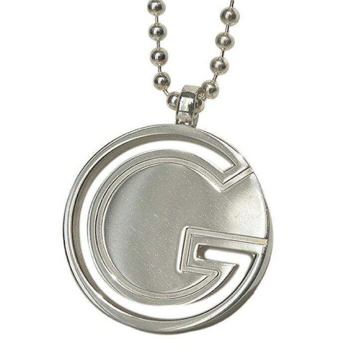j*o様 GUCCI Gロゴプレートネックレス