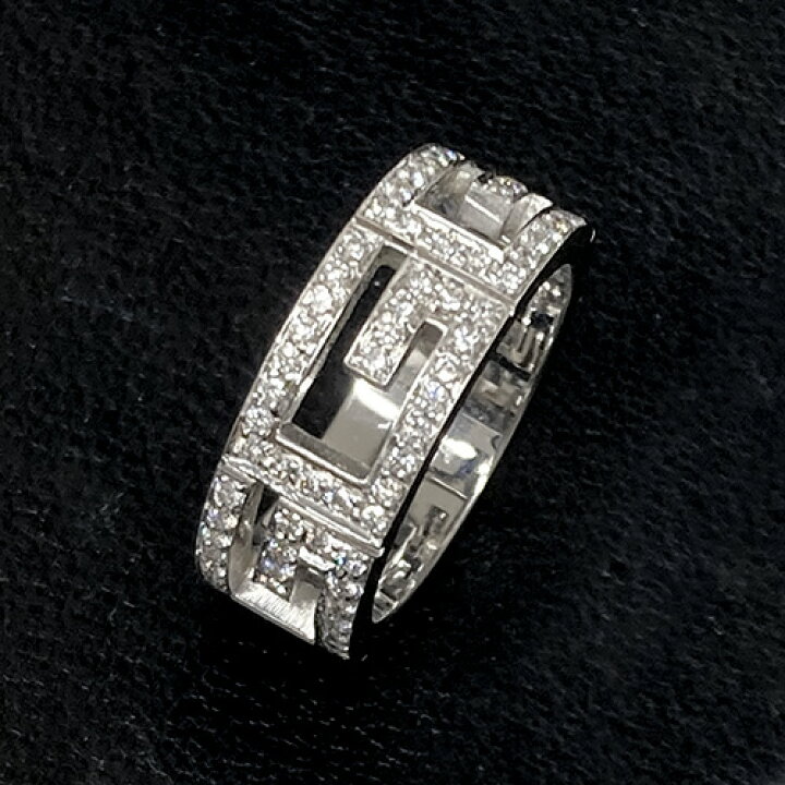 楽天市場】グッチ ダイヤモンド リング マルチプル ホワイトゴールド G  