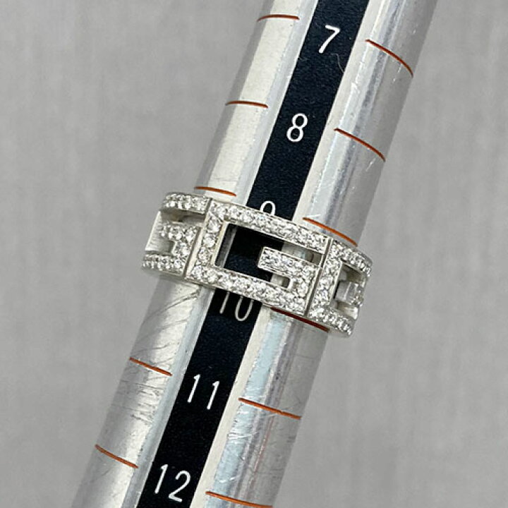 楽天市場】グッチ ダイヤモンド リング マルチプル ホワイトゴールド G  