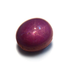 スターサファイア ルース 5.757ct 赤紫系 オーバル 裸石 素材 材料 パーツ 貴石 天然石 【中古】【ネコポス配送】