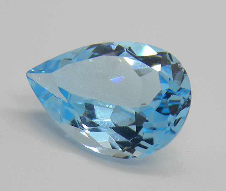楽天市場】ブルートパーズ 12.437ct ルース ペアシェイプ ドロップ 