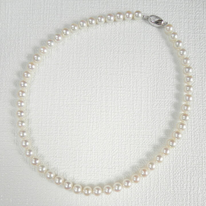 楽天市場】パール ネックレス 7.5〜8mm 44cm 真珠 ホワイト系 冠婚葬祭 