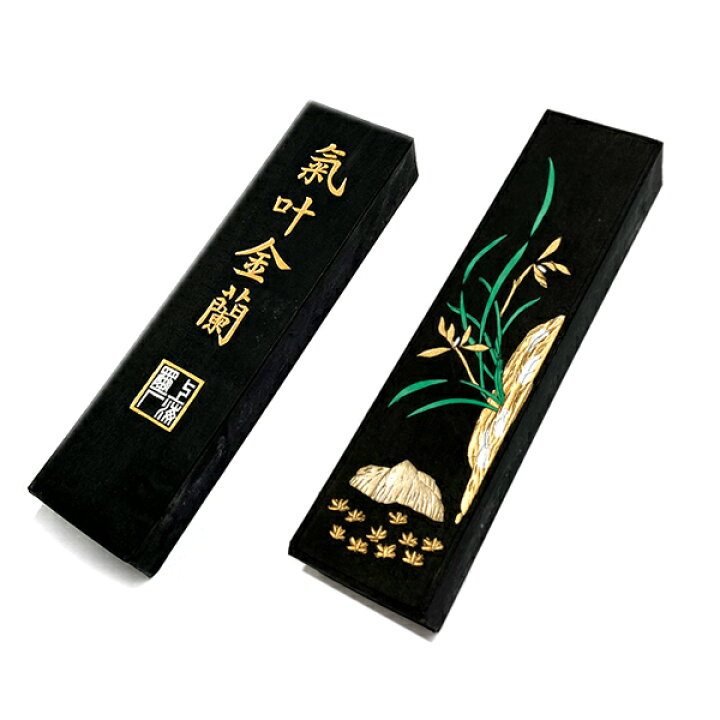 楽天市場】中国書画墨 気叶金蘭 上海墨廠出品 固形墨 唐墨 1/8 約63g  