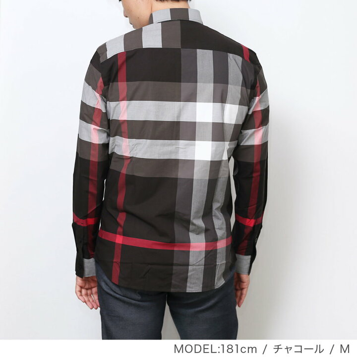 楽天市場】バーバリー BURBERRY シャツ メンズ チェック ストレッチ 