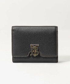 バーバリー BURBERRY 8049217 三つ折り財布 レディース 財布 ミニ財布 グレイニーレザー TBフォールディングウォレット 本革 小銭入れ コンパクトウォレット シンプル ブランドロゴ プレゼント お祝い 記念 A1189 ブラック