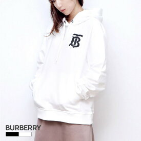 バーバリー BURBERRY パーカー レディース LONDON TB フーディー トップス スウェット ブラック ホワイト XS/S/M/L 80243511 8024352 黒 白 カジュアル プルオーバー ブランド