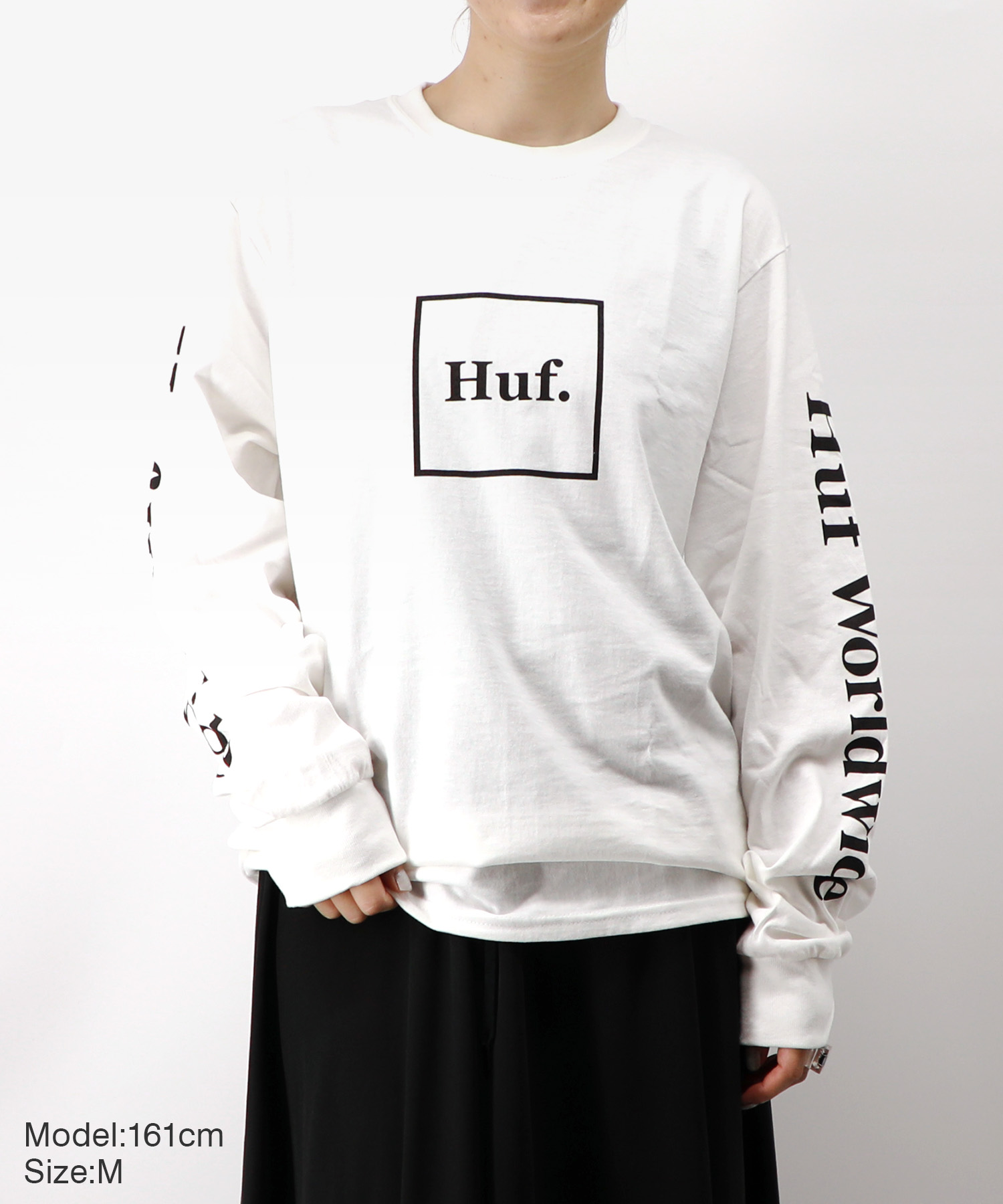 HUF ロンＴ サイズ間違えの為 ステッカー付き - Tシャツ