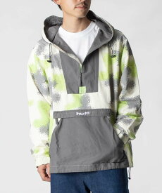 ハフ HUF JK00373 ジャケット メンズ アウター ロゴ 迷彩 アウトドア カジュアル 秋冬 ギフト プレゼント COMMANDER CAMO ANORAK JACKET ビジネス カモフラージュ S M L XL