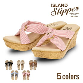 アイランドスリッパ ISLAND SLIPPER レディース シューズ サンダル ブランド ビーチサンダル トングサンダル 26cm クロ ピンク ブルー ゴールド ブラウン　ハワイ レザー 革 ヒール コルク スウェード リゾート バカンス【SALE】