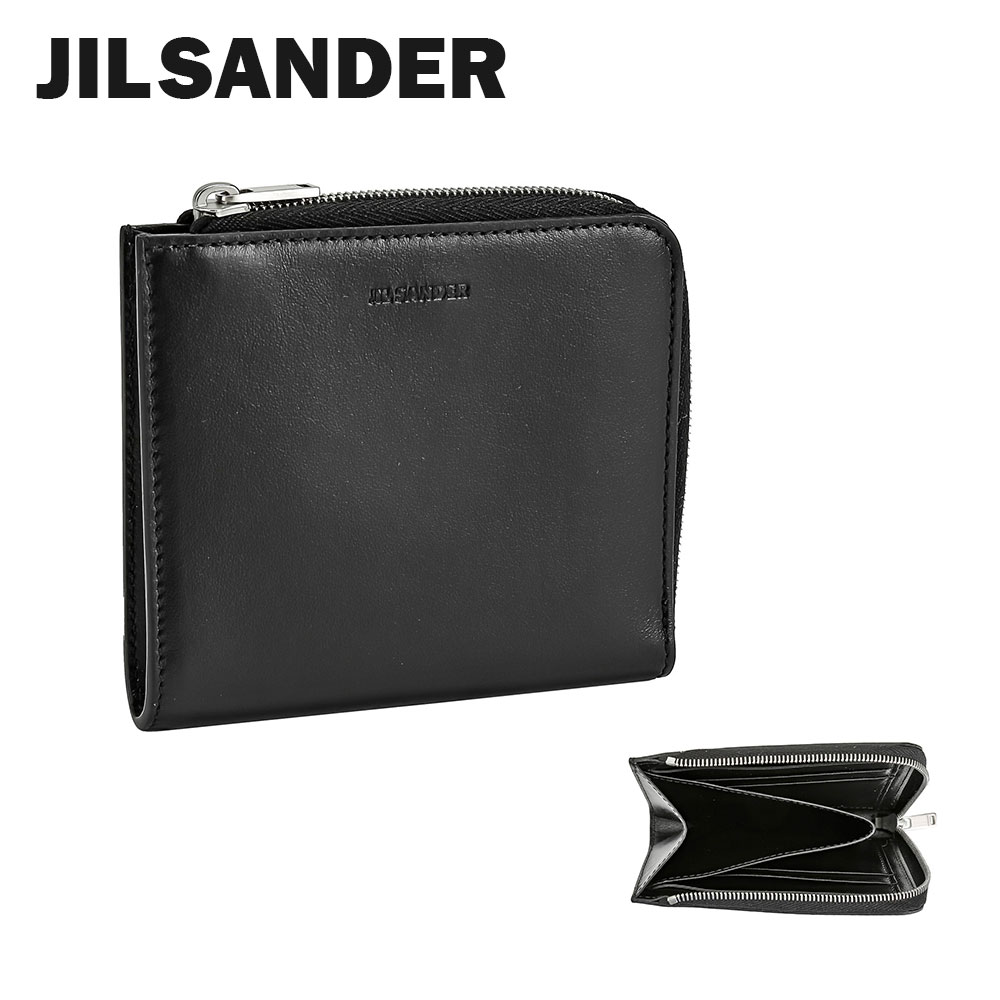 ジルサンダー JIL SANDER 財布 メンズ レディース 財布 レザー L字 ラウンドファスナー カードケース 小物 黒 プレゼント お祝い 記念  ブラック JSMT840075 MTS00008N ギフト 誕生日 | UBLANC