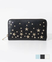 楽天市場】ジミーチュウ スタースタッズ ラウンドファスナー ブラック  