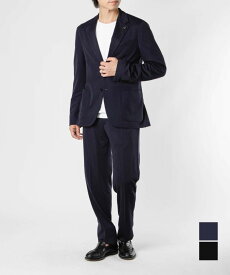 ラルディーニ LARDINI ウールジャージースーツ イージーウエア メンズ スーツセットアップ ジャケット パンツ ビジネス フォーマル カジュアル ウール 紳士服 上下セット EASY WEAR ブラック ネイビー 44 46 48 イタリア製