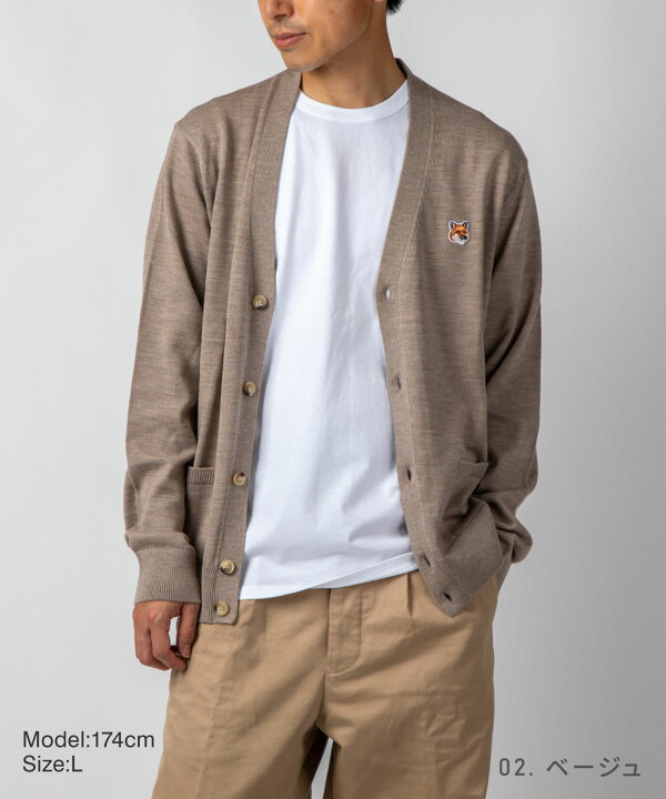 楽天市場】メゾンキツネ MAISON KITSUNE GU00542KT1036 カーディガン  