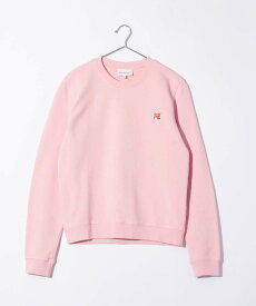 メゾンキツネ MAISON KITSUNE LW00302KM0001 スウェット FOX HEAD PATCH REGULAR SWEATSHIRT レディース トップス 長袖 トレーナー フォックスヘッド パッチ レギュラー スウェットシャツ クルーネック コットン リブ カジュアル ペールピンク XS S M