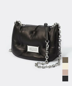 メゾン マルジェラ MAISON MARGIELA SB1WG0019 P4300 ショルダーバッグ レディース バッグ グラム スラム フラップ スモール 斜め掛け チェーンバッグ 本革 レザー カジュアル プレゼント ギフト 軽量 肩掛け GLAM SLAM FLAP SMALL ブラック
