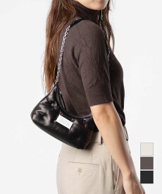 メゾン マルジェラ MAISON MARGIELA SB1WG0021 P4300 ショルダーバッグ GLAM SLAM HOBO MICRO メンズ レディース バッグ グラム スラム ホーボー マイクロ クロスボディ 肩掛け 本革 レザー チェーン カジュアル プレゼント ギフト お出掛け ブランド おしゃれ ブラック