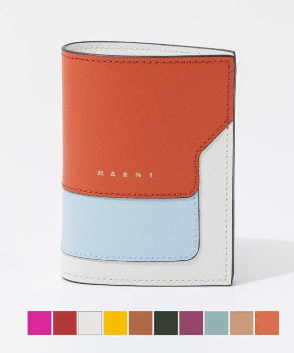 楽天市場】マルニ MARNI 二つ折り財布 PFMOQ14U13 LV520 レディース  