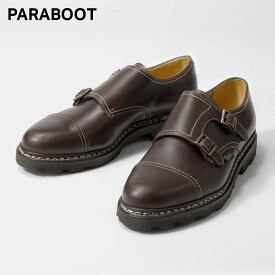 パラブーツ PARABOOT 981413 ビジネスシューズ WILLIAM ウィリアム メンズ シューズ ダブルモンク ブラウン cafe ローファー レザー ブラウン 革靴 本革 フランス製 通勤 通学 紳士靴 プレゼント ギフト 24～28cm