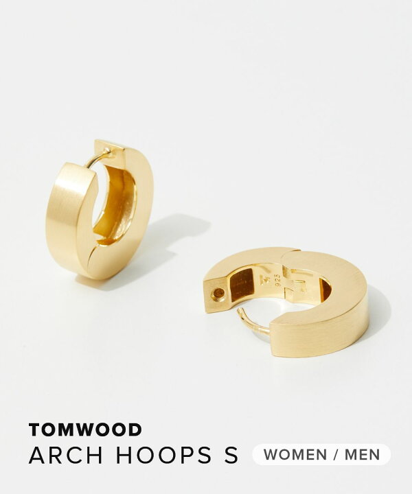 楽天市場】トムウッド TOM WOOD Arch Hoops Small Satin Gold 