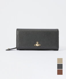 ヴィヴィアンウェストウッド Vivienne Westwood 51060025 L001N 長財布 SAFFIANO CLASSIC LONG WALLET レディース 財布 ブラウン ブラック グレー