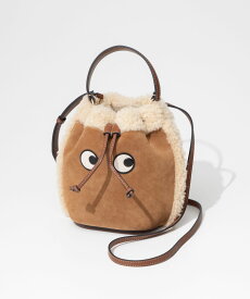 アニヤ ハインドマーチ ANYA HINDMARCH 5050925 182447 ショルダーバッグ レディース バッグ ドローストリング クロスボディ スエード 斜め掛け プレゼント 肩掛け Drawstring Cross Body Eyes in Suede with Shearling お出かけ 誕生日 ギフト お祝い 鞄 かばん 旅行