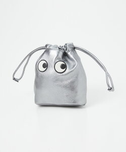 Aj nCh}[` ANYA HINDMARCH 5050925 179225 |[` fB[X t@bV ACY В|[` ~jobO v[g h[XgO|[` Drawstring Pouch Eyes in Metallic Nappa j 
