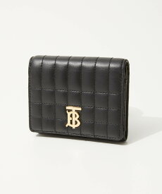 バーバリー BURBERRY 8064823 三つ折り財布 レディース 財布 ミニ財布 ローラ レザー コンパクトウォレット TBロゴ 小銭入れ プレゼント ギフト 贈り物 カジュアル 記念 お祝い LOLA COMPACT WALLET ブラック×パラディオ