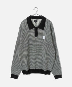 �n�t HUF MEGABLAST TWO TONE WAFFLE SWEATER ���K�t���X�g �c�[�g�[�� ���b�t�� �Z�[�^�[ KN00559 �j�b�g �����Y ���f�B�[�X �g�b�v�X