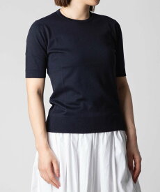ジョンスメドレー JOHN SMEDLEY CONTEMPORARY CLASSIC コンテンポラリークラシック NELL MODERN FIT 30G 半袖コットンニットプルオーバー ニット レディース トップス