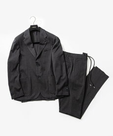 ラルディーニ LARDINI ウールジャージースーツ イージーウエア メンズ スーツセットアップ ジャケット パンツ ビジネス フォーマル カジュアル ウール 紳士服 上下セット EASY WEAR ブラック ネイビー 44 46 48 イタリア製