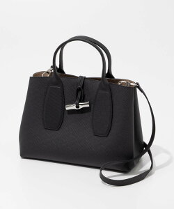 �����V���� LONGCHAMP 10058 HPN �n���h�o�b�O ���f�B�[�X �o�b�O ���b�\ ���] �V�����_�[�o�b�O 2way ���U�[ ROSEAU TOP HANDLE BAG M
