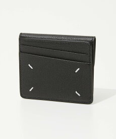 メゾン マルジェラ MAISON MARGIELA SA1VX0004 P4806 カードケース CARD HOLDER SLIM WITH GAP AND COINS POCK メンズ レディース カードホルダー スリム フラグメントケース レザー コインケース ミニ財布 ビジネス 4ステッチ ロゴ プレゼント コンパクト ギフト ブラック