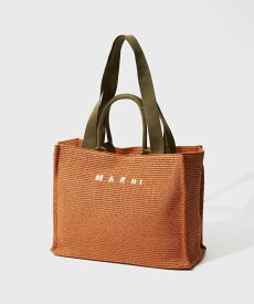 マルニ MARNI SHMP0078Q0 P3860 ショルダーバッグ LARGE BASKET レディース バッグ ラージ バスケット ショッピングバッグ ロゴ レザー コットン お出かけ トラベル 鞄 ブランド プレゼント ギフト