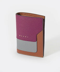 マルニ MARNI 二つ折り財布 PFMOQ14U13 LV520 レディース 財布 サフィアーノカーフスキン バイフォールド ミニ財布 レザー バイカラー ウォレット コンパクト