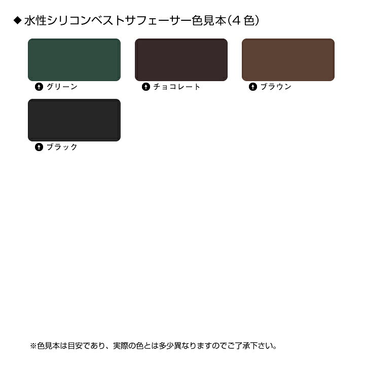 楽天市場】水性シリコンベストサフェーサー 全4色 15kg 日本ペイント 