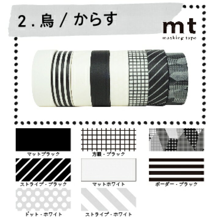 楽天市場 マスキングテープ福袋 ときめく8本組 リニューアル Mt カモ井加工紙 無地 マステ メール便 送料無料 塗料総合商社 ウチゲン