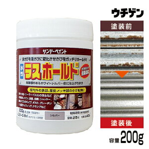 サンデーペイント 水性ラスホールド 200g シルバー 大日本塗料グループ サビ転換 鉄骨 鉄塔 トタン 鉄柵 金網 シャッター 農業ハウスのパイプ ボルト グレーチング 金属サイディング クラン
