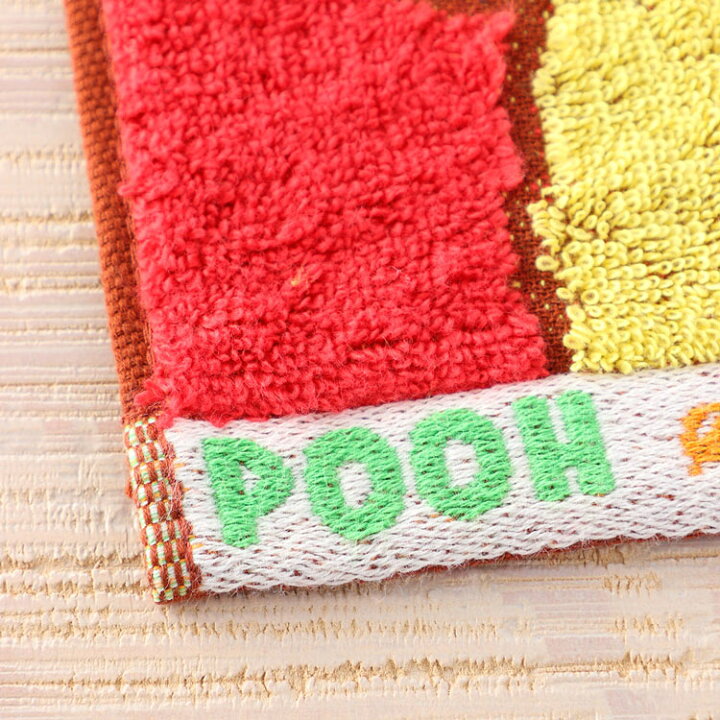 Disney ディズニー Uchino かわいい1 430円 ぴょこっとハローｐｏ タオル デイリータオル フェイスタオル ブランドタオル プーアダルト 綿100 日本正規代理店品 プーアダルト