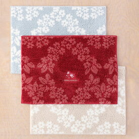 (SALE)ローラアシュレイ LAURA ASHLEY ブロックリーバスマット UCHINO 洗える バスマット タオル地 タオル 足ふきマット 足拭きマット マット バス用品 ウチノタオル 【内野タオル】 ギフト 贈り物 プレゼント