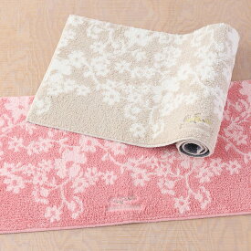 (SALE) ローラアシュレイ LAURA ASHLEY リトルヴェニス ロングマット 約120×50cm 花柄 上品 春夏 キッチンマット ポリエステル糸 ウチノ UCHINO ウチノタオル 【内野タオル】 ギフト 贈り物 プレゼント