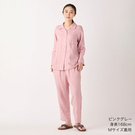 【UCHINO公式店】ウチノ【送料無料】マシュマロガーゼ ベーシック レディースパジャマ｜内野 タオル 快眠パジャマ 婦人 綿100% 3重ガーゼ 前開き 長袖 敏感肌 やさしい 柔らか 速乾 保温 通気 吸湿 吸水 プレゼント ギフト 誕生日 母の日 プレゼント ラッピング ギフト