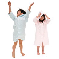 (SALE)中空糸バニードットキッズローブ(110cm) ウチノ ベビー＆キッズバス【内祝】【出産祝】【可愛い】…