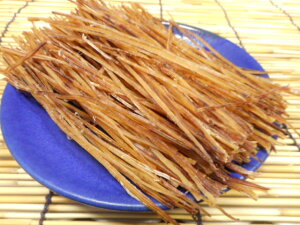 【メール便送料無料】お得用大袋入りむかしながらの定番おつまみ  お得用するめソーメン300g 便利なチャック袋入り/スルメスティック/珍味/送料込 【smtb-ms】