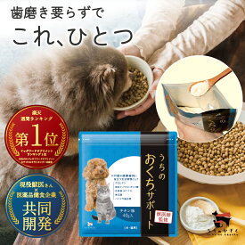 【獣医師監修】うちのおくちサポート 犬 猫 ペット 歯磨き 口腔 サプリ サプリメント 40g入 デンタルケア ジェル 歯ブラシ デンタルケア うちのかぞく ケア 水に混ぜる