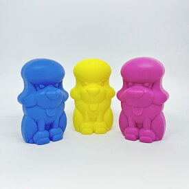 ブラシ ペット用 たのしい ブラシ やさしい マッサージ 可愛い 犬 猫 シリコン お風呂 グルーミング うちの子工房【トイプードル】