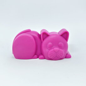 ギフト ペット用 マッサージブラシ 面白い 痛くない 犬 猫 シリコン お風呂 グルーミング うちの子ゴロン うちのこ工房【アメショー横たわり】