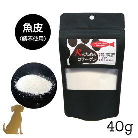 犬のためのコラーゲン 40g 犬用 サプリメント トッピング ふりかけ アミノ酸 無添加 Biペットランド