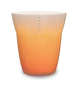 TATSU-CRAFT(タツクラフト) ユーロカクテル ダストボックス L 9.5L OR オレンジ ゴミ箱 フタなし おしゃれ リビング 分別 キッチン 屋外 小型 防水 可愛い 大きい かわいい 白 プレゼント ギフト
