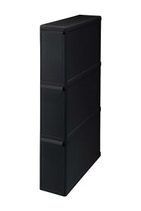 CNCbg (like-it) t^tS~ ʈo Xe[V X[p[X3i 14cm×s46.5×79cm ubN 27L { FBS-3 ʔLX^[t\